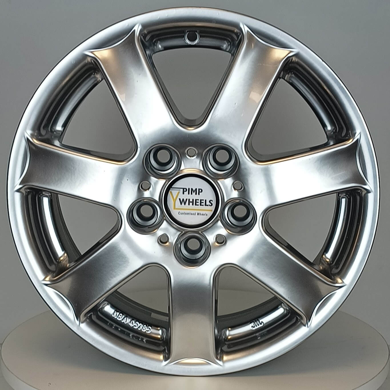 Black chrome satin